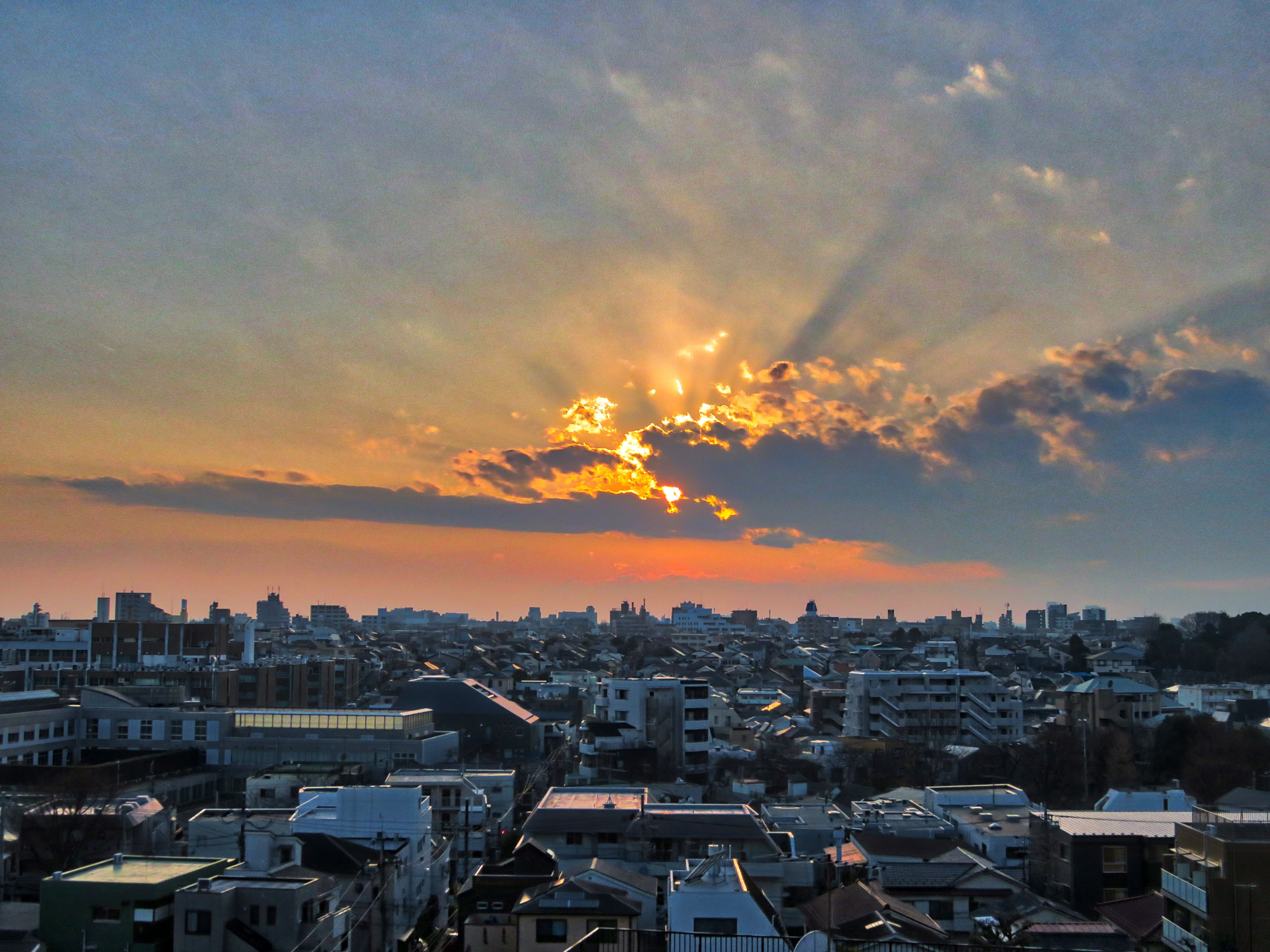 sunset tokyo